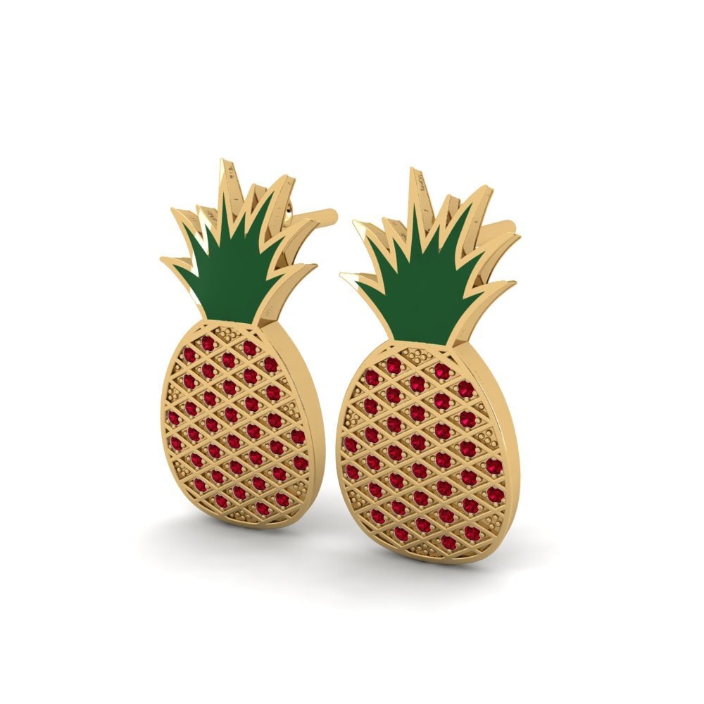 Red Zirconia Women's Earring Burberra