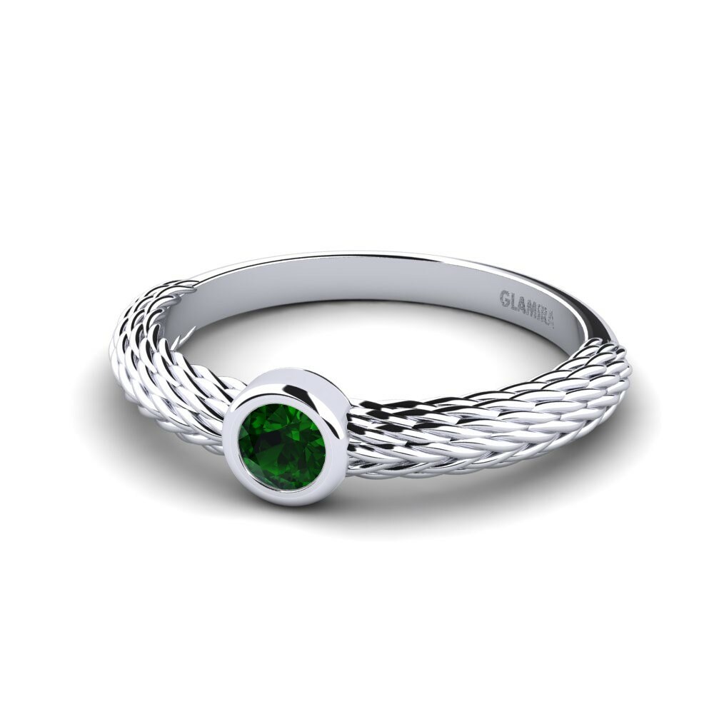 Green Tourmaline Engagement Ring Burke