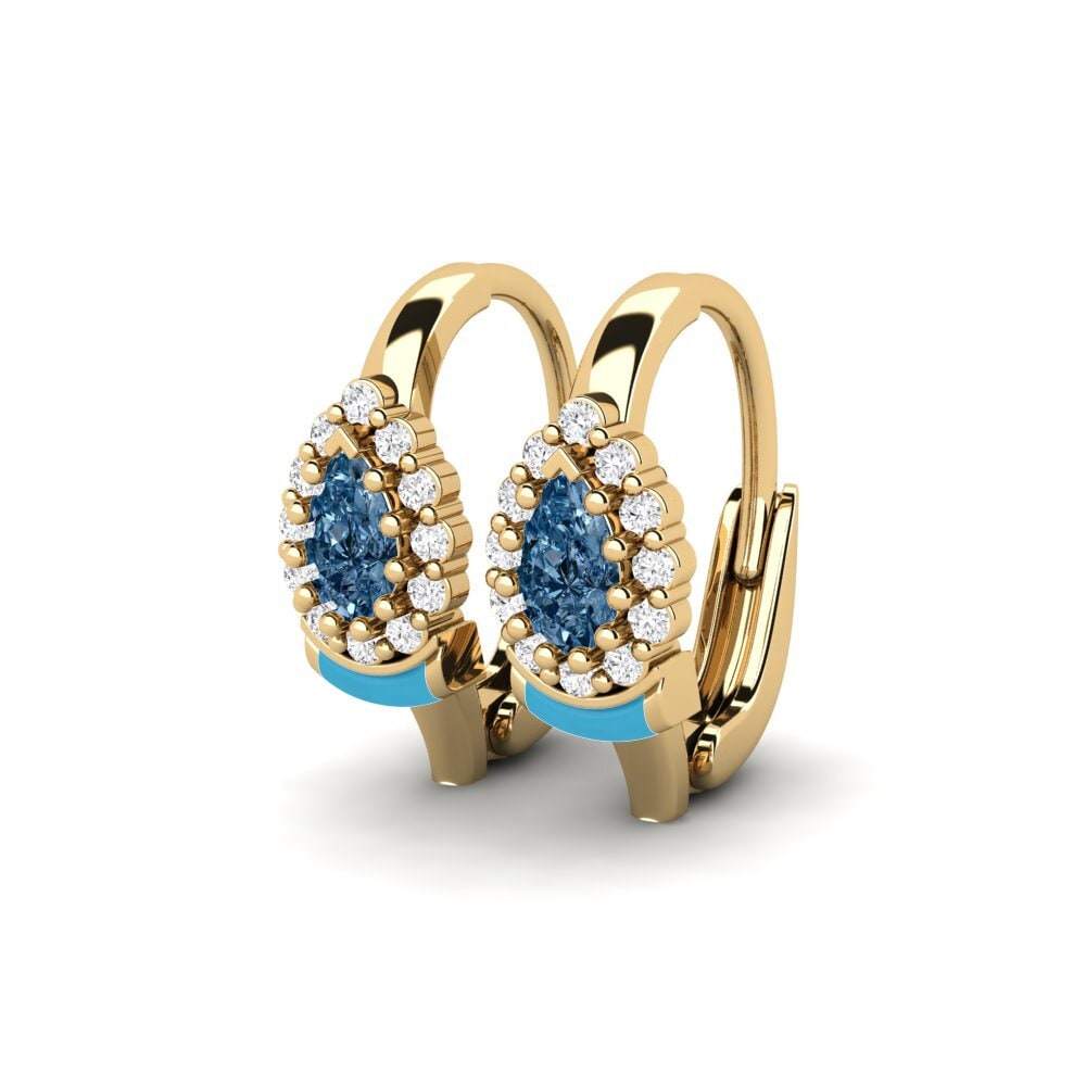 Diamante Azul Pendiente de mujer Burnie