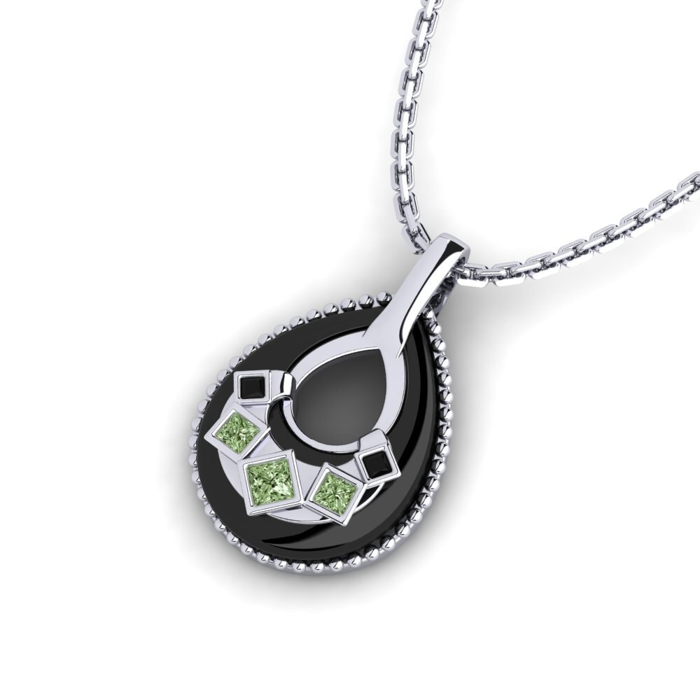 Diamante Verde Colgante de Mujer Burrus