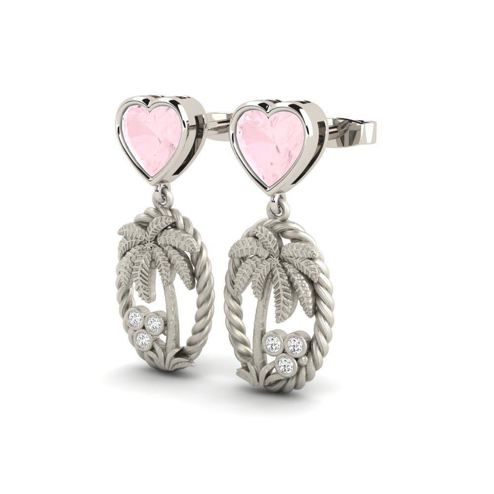 Rose Quartz Women's Earring Busheled