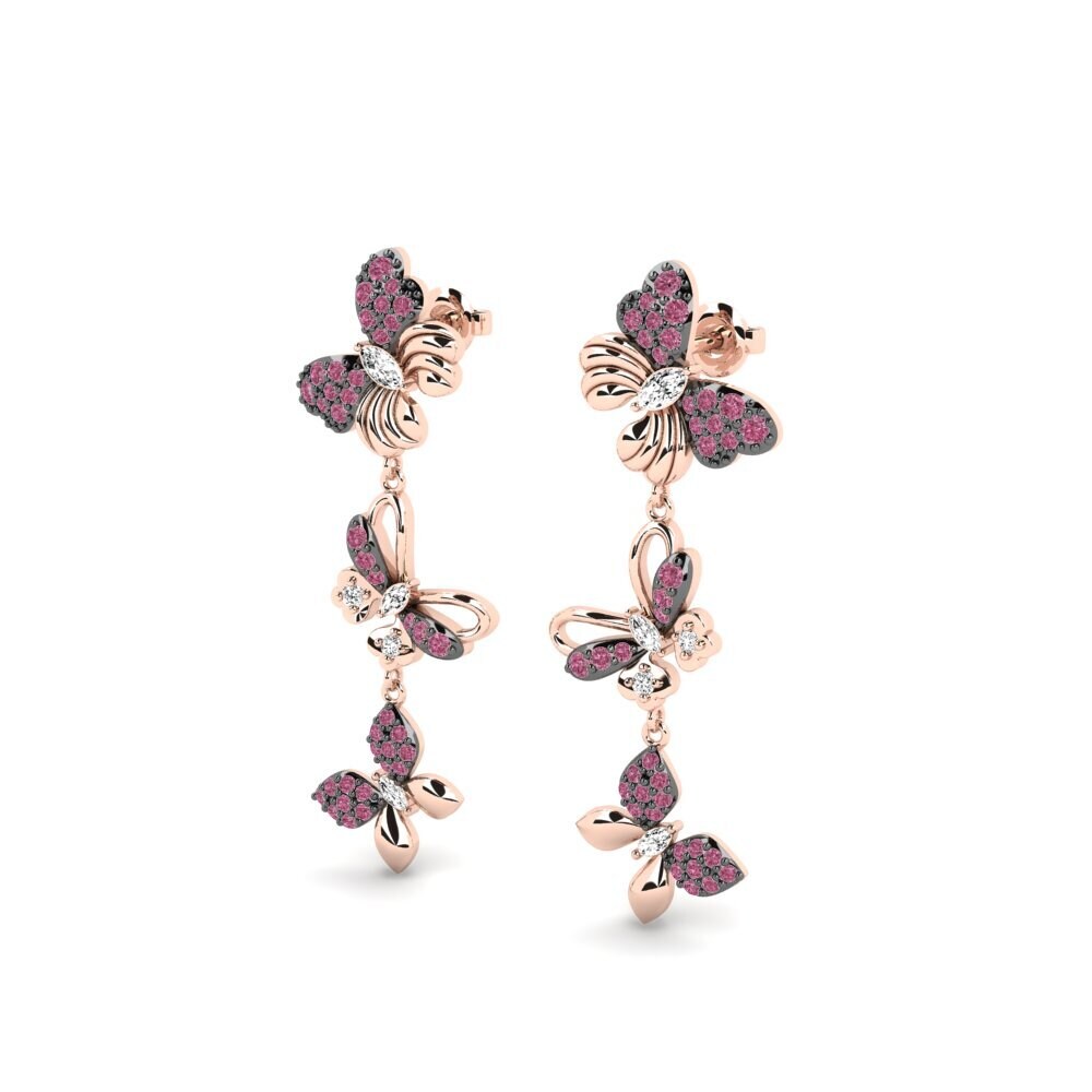 Grenat de Rhodolite Boucle d'oreille femme Busumbala