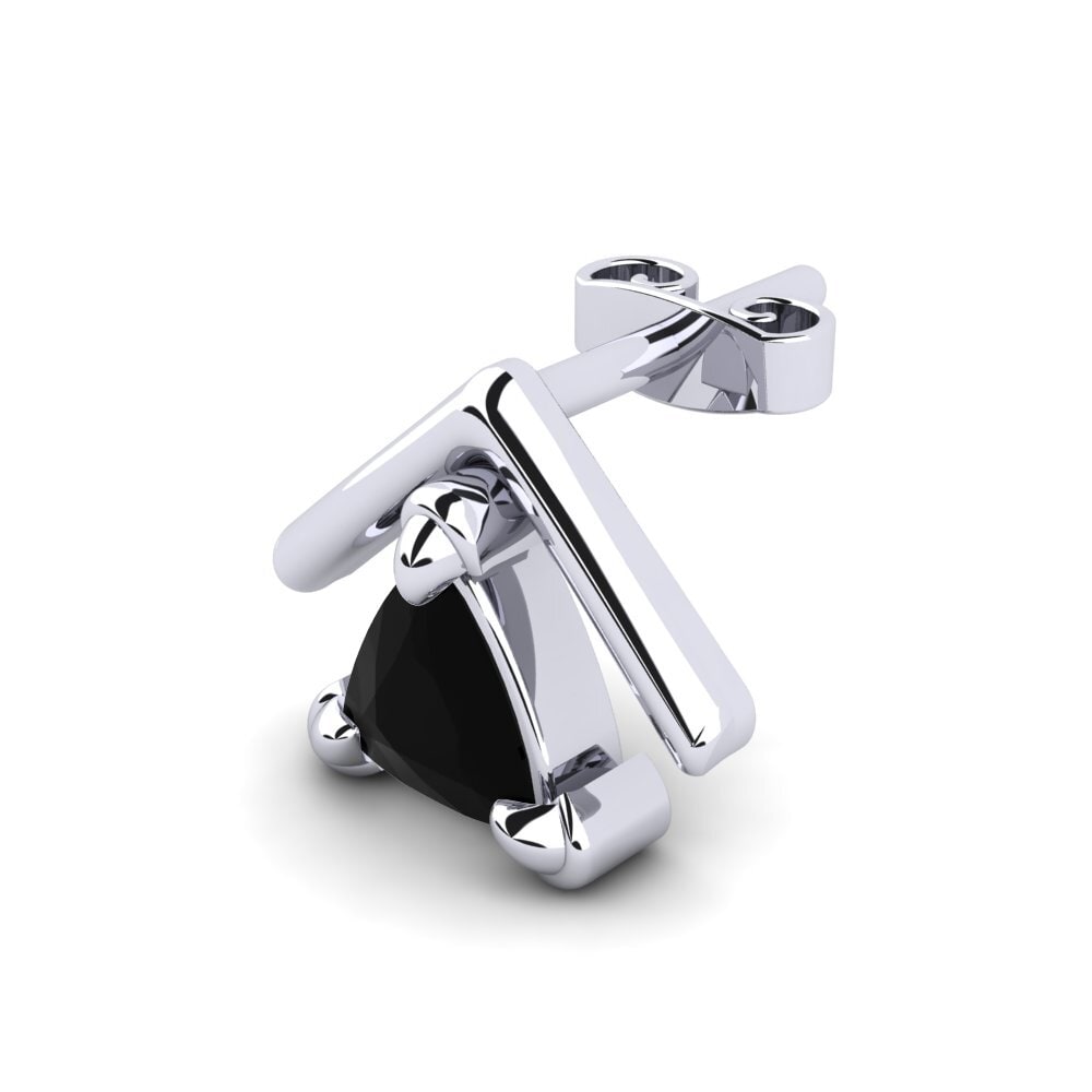 9ct White Gold Men's Earring Butterfree