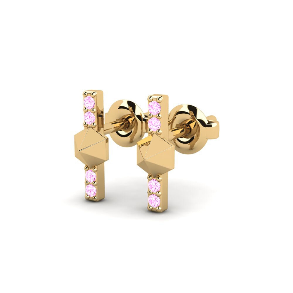 Rosa Saphir Damen ohrring Buvimas - B