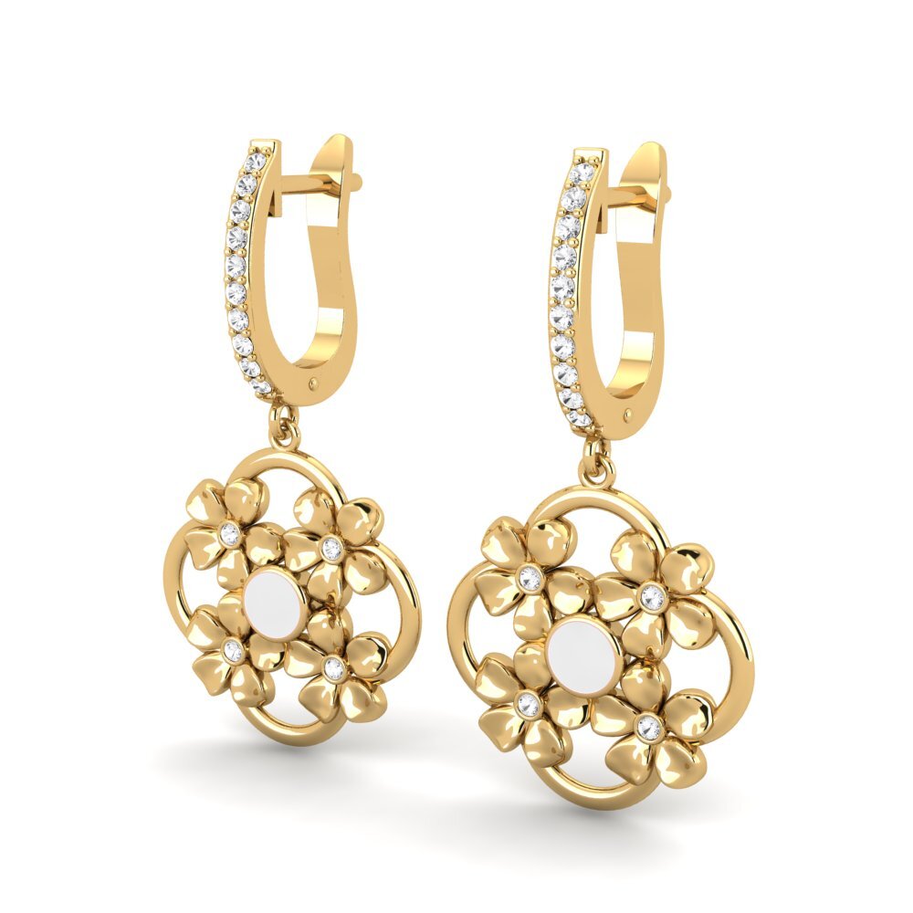 White sapphire Women's Earring Cabriolet