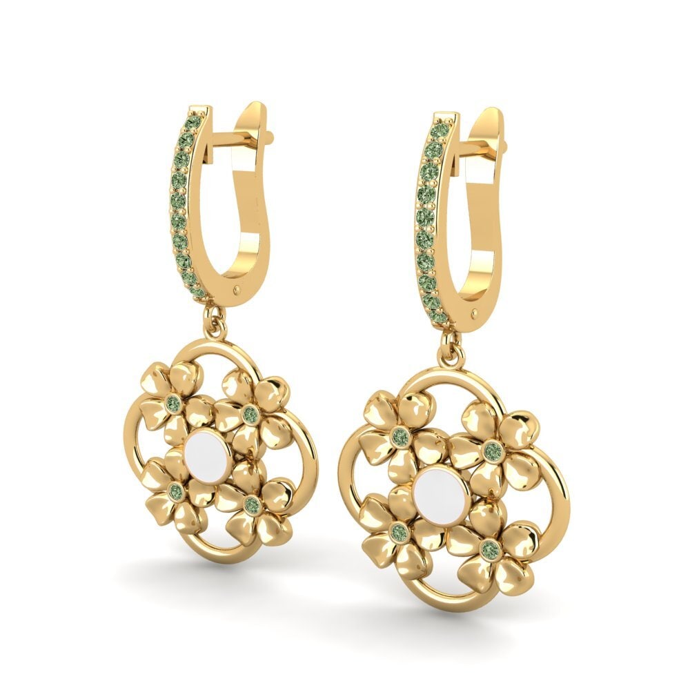 Diamante Verde Pendiente de mujer Cabriolet