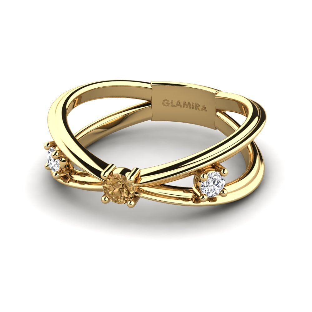 Brauner Diamant Ring Cacamwri