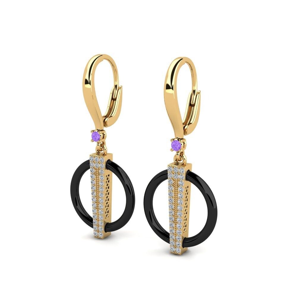 Amethyst Women's Earring Cagle