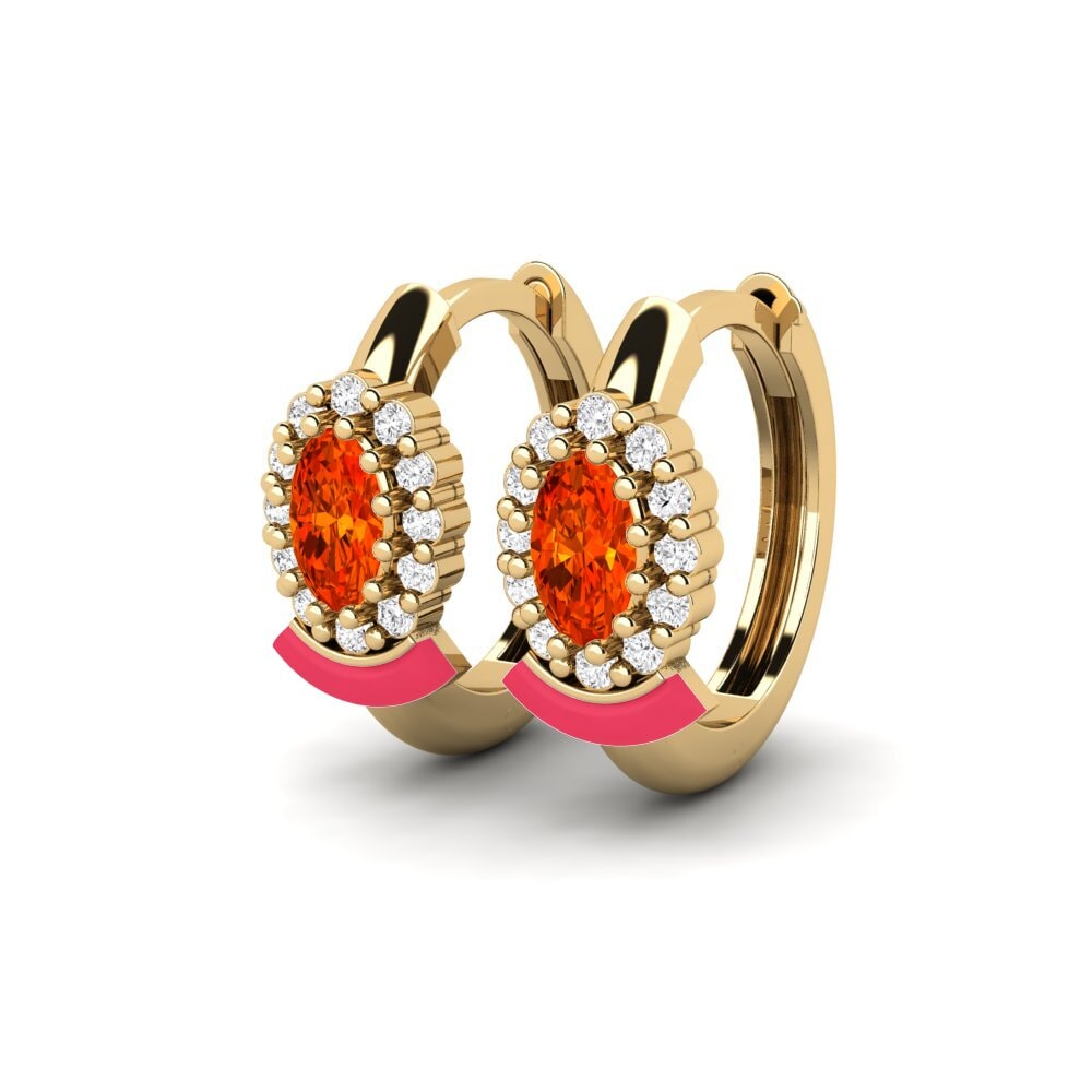 Orange Sapphire Women's Earring Cairns
