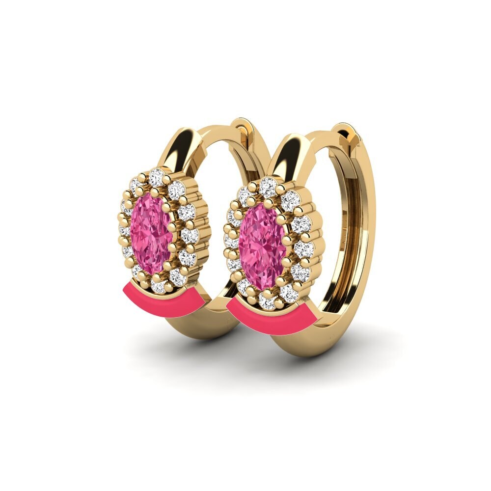 Tourmaline Rose Boucle d'oreille femme Cairns