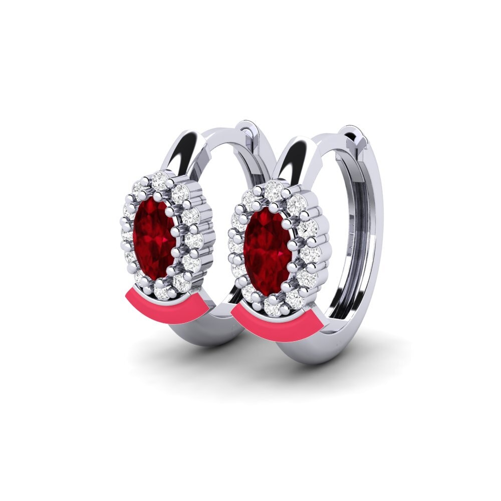 9ct White Gold Women's Earring Cairns
