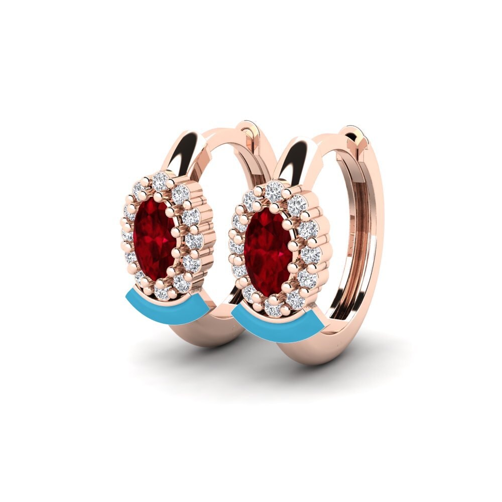 14k Oro Rosa Pendiente de mujer Cairns