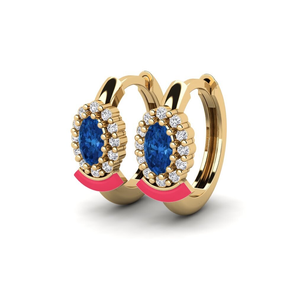 sapphire-zirconia ต่างหู Cairns