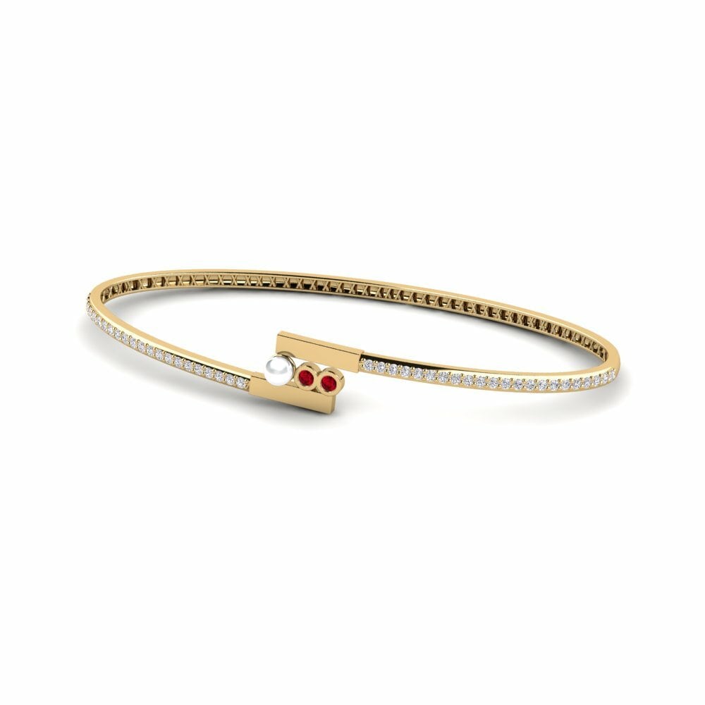 Zircone Rosso Bracciale da donna per palmo Cakuda