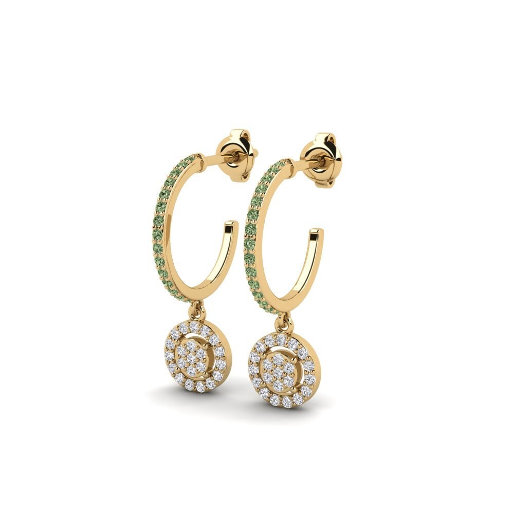 Green Diamond Women's Earring Cakulan