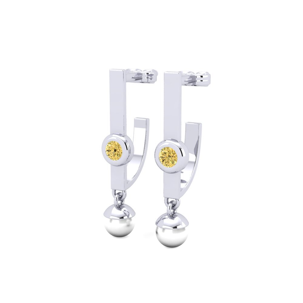 Yellow Diamond Women's Earring Calais