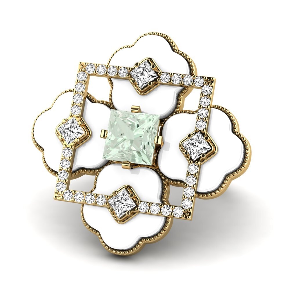 Amatista verde Anillo Caleb