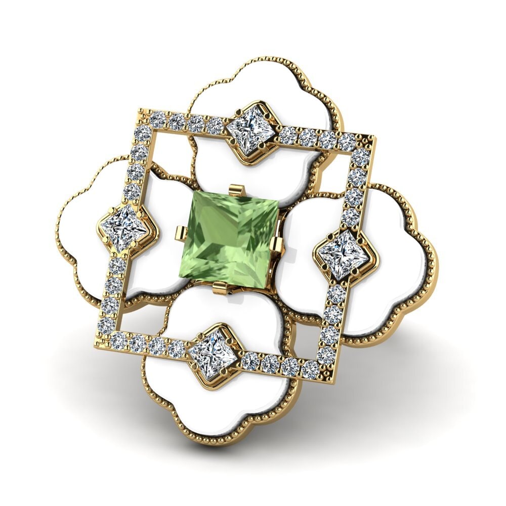 Saphir vert Bague Caleb
