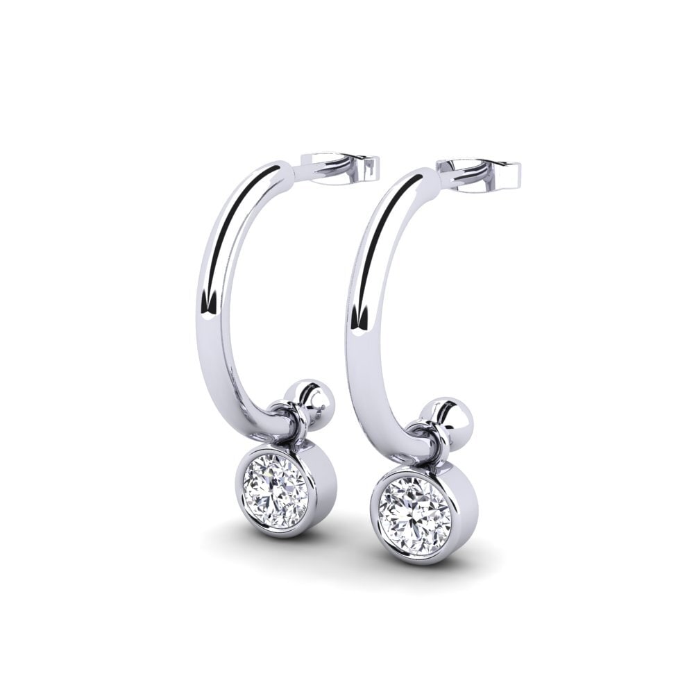 18ct White Gold Women's Earring Calibres