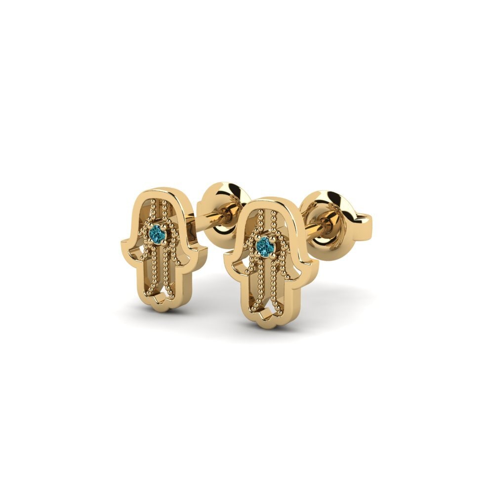 Blue Diamond Women's Earring Caligo