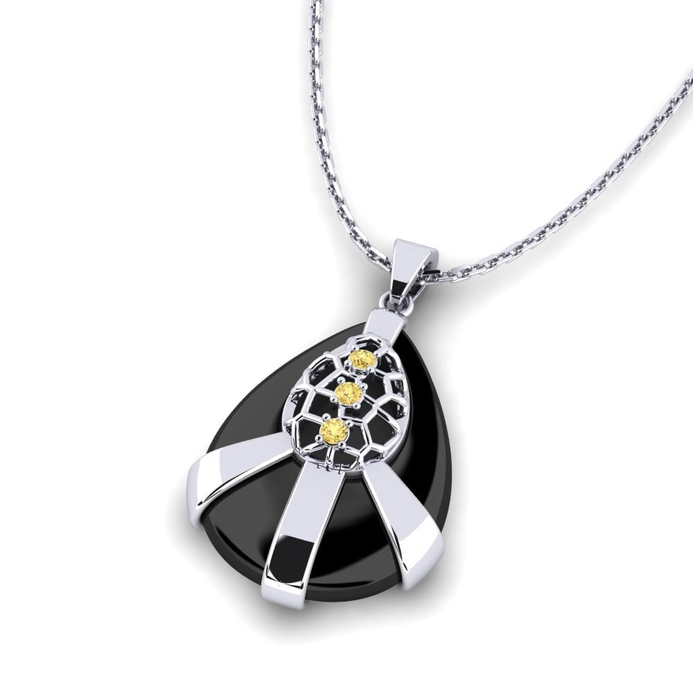 Diamante Amarillo Colgante de Mujer Callas