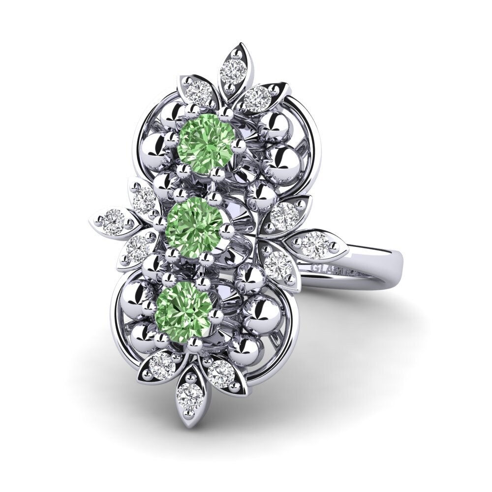 Diamante Verde Anillo Calvaireen