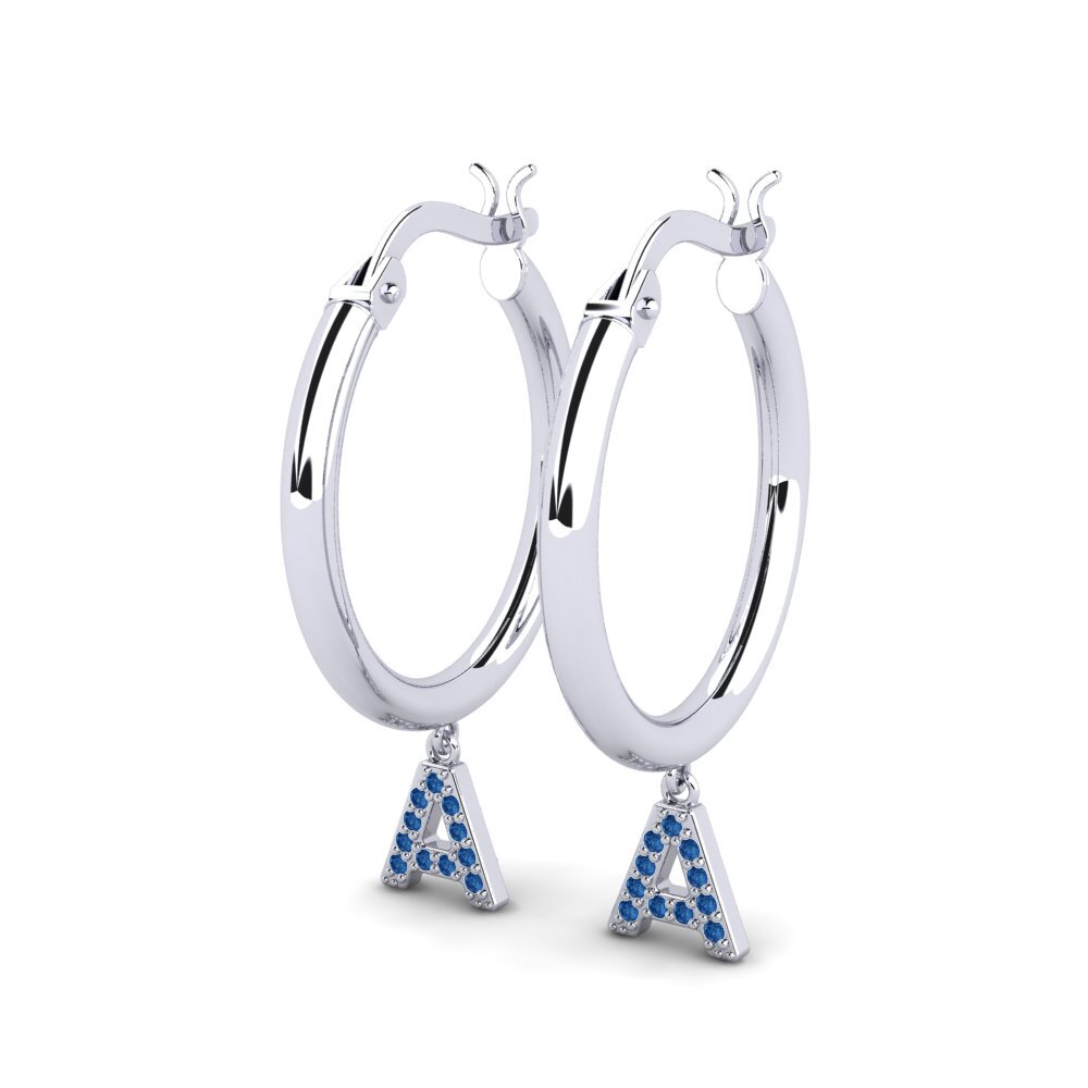 Dark Blue Zirconia Women's Earring Camara A