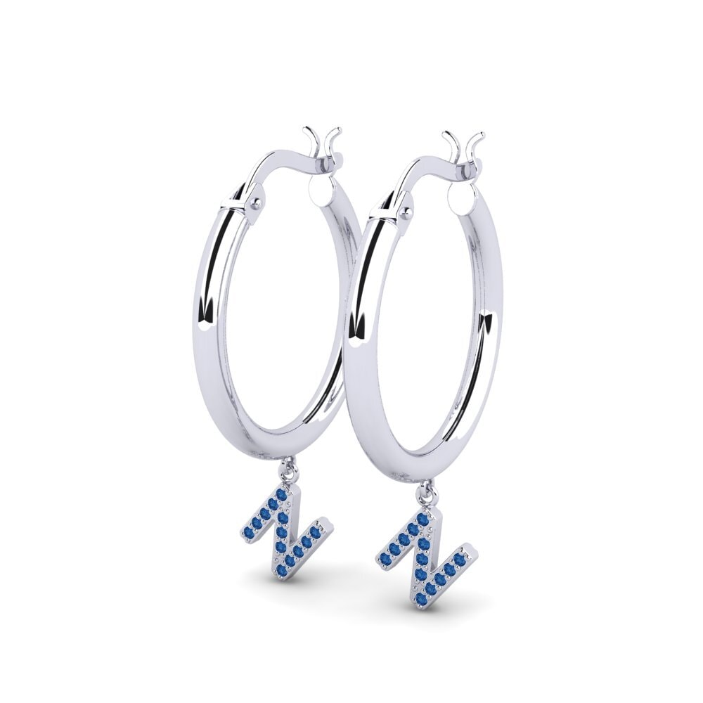 Dark Blue Zirconia Women's Earring Camara N
