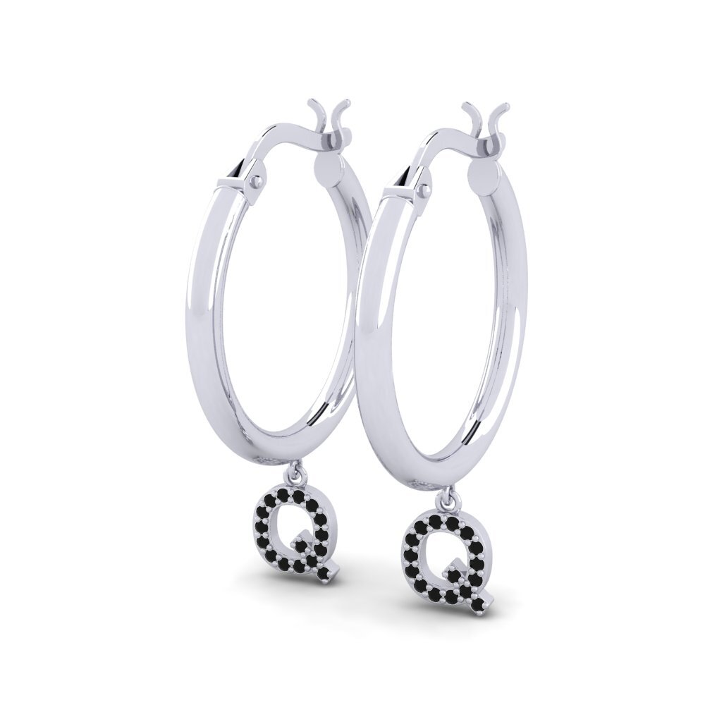 Black Sapphire Women's Earring Camara Q