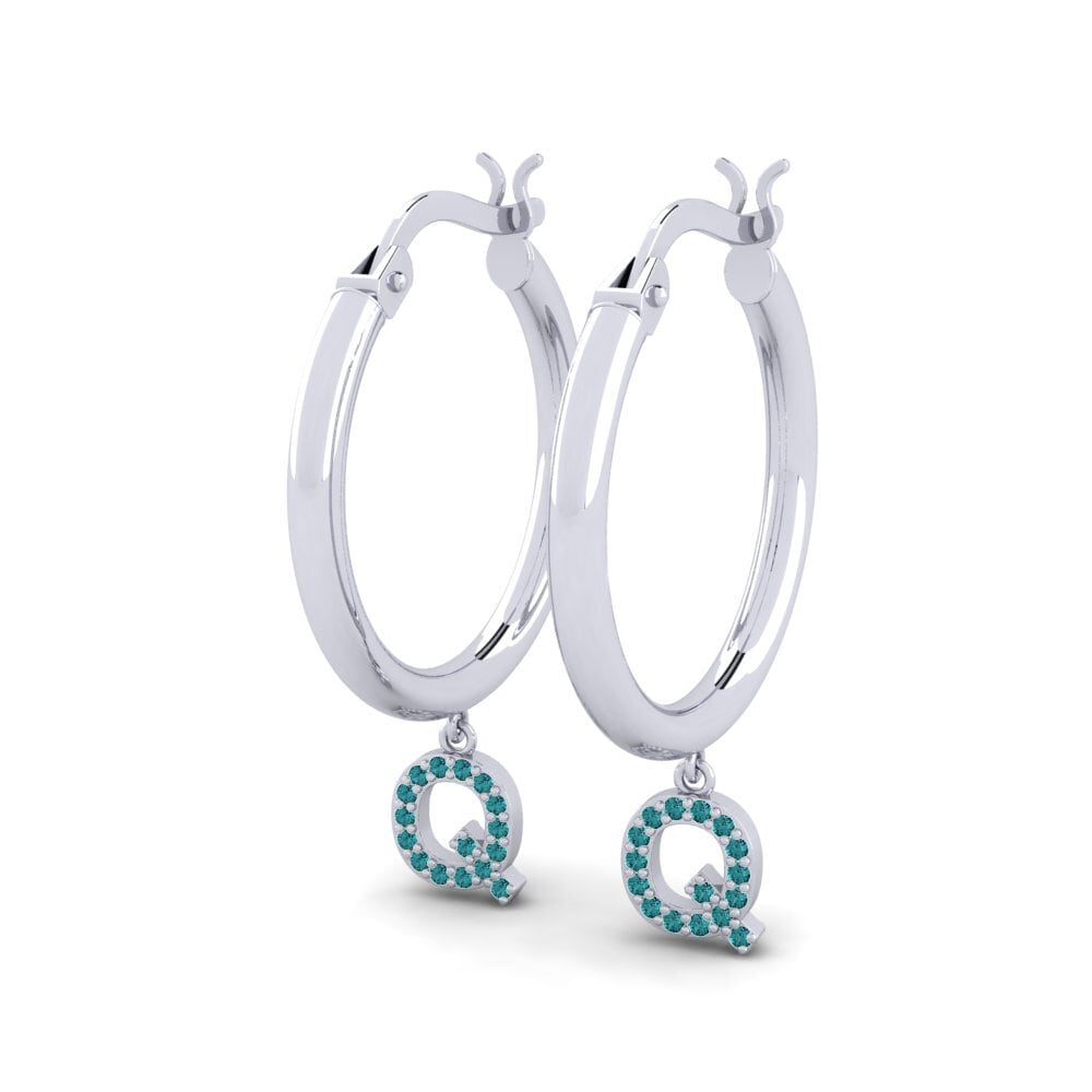 Blue Diamond Women's Earring Camara Q