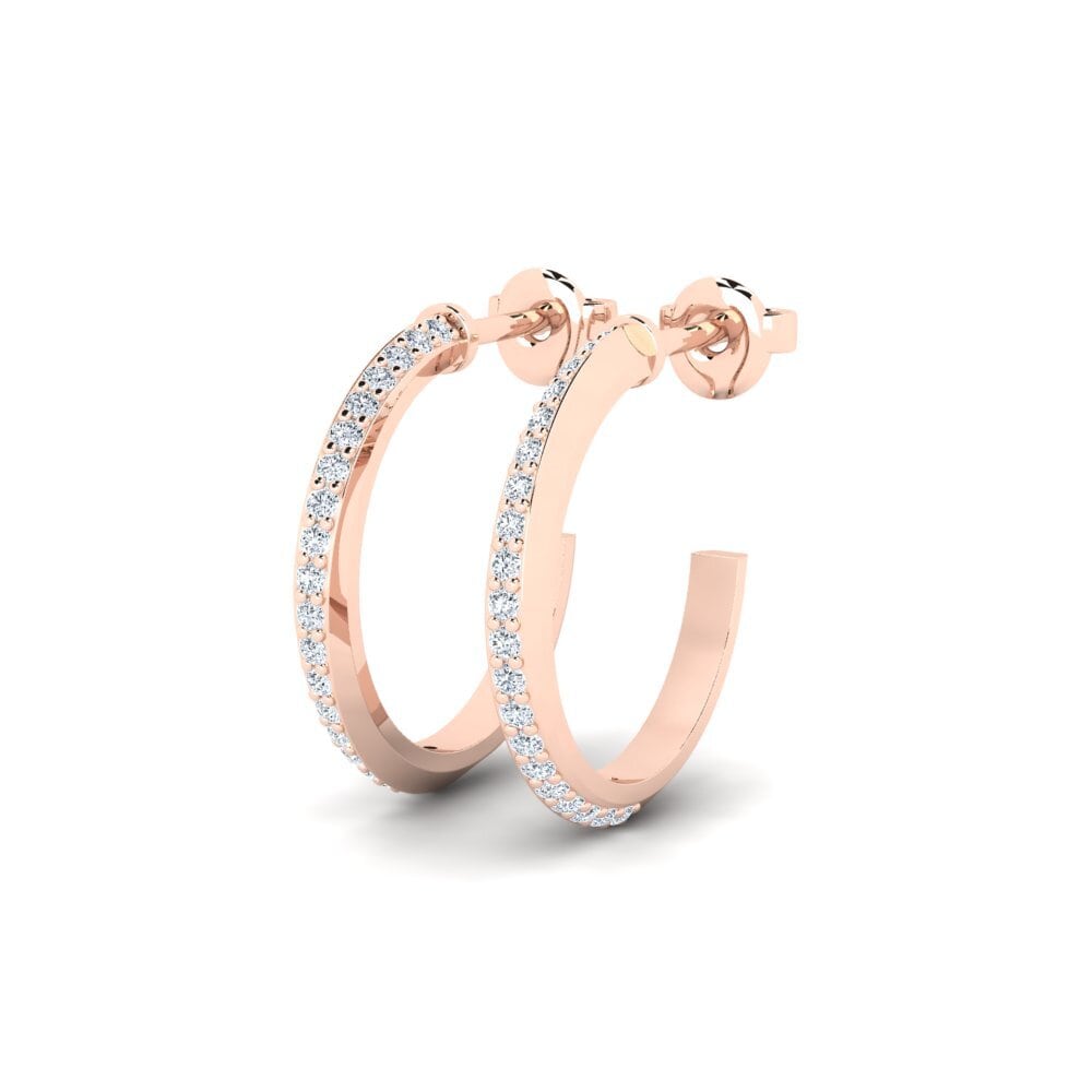 14k Rose Gold Women's Earring Cambio