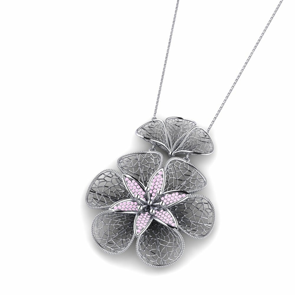 Pink Sapphire Women's Necklace Cambrure