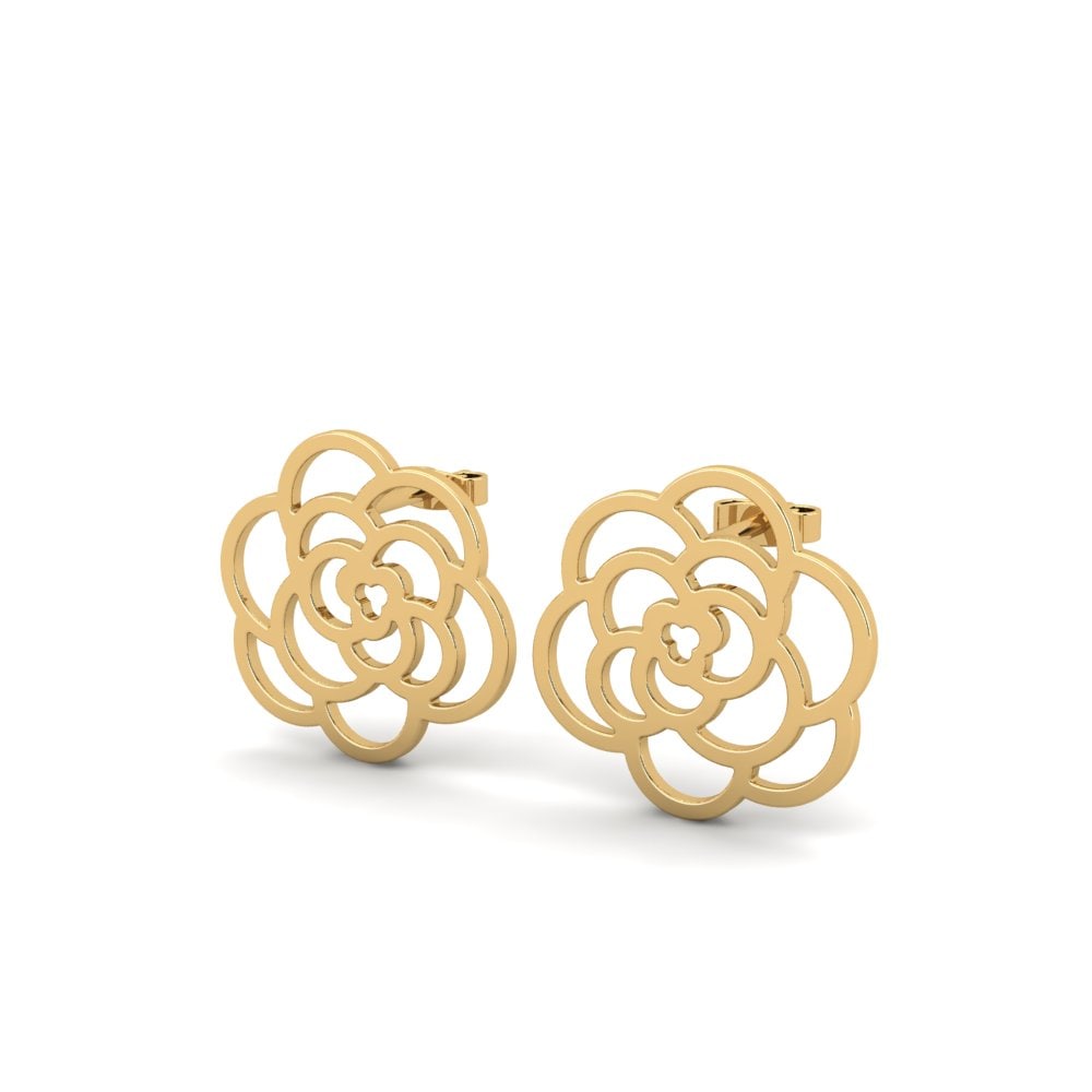 9k Oro Amarillo Pendientes Camelot