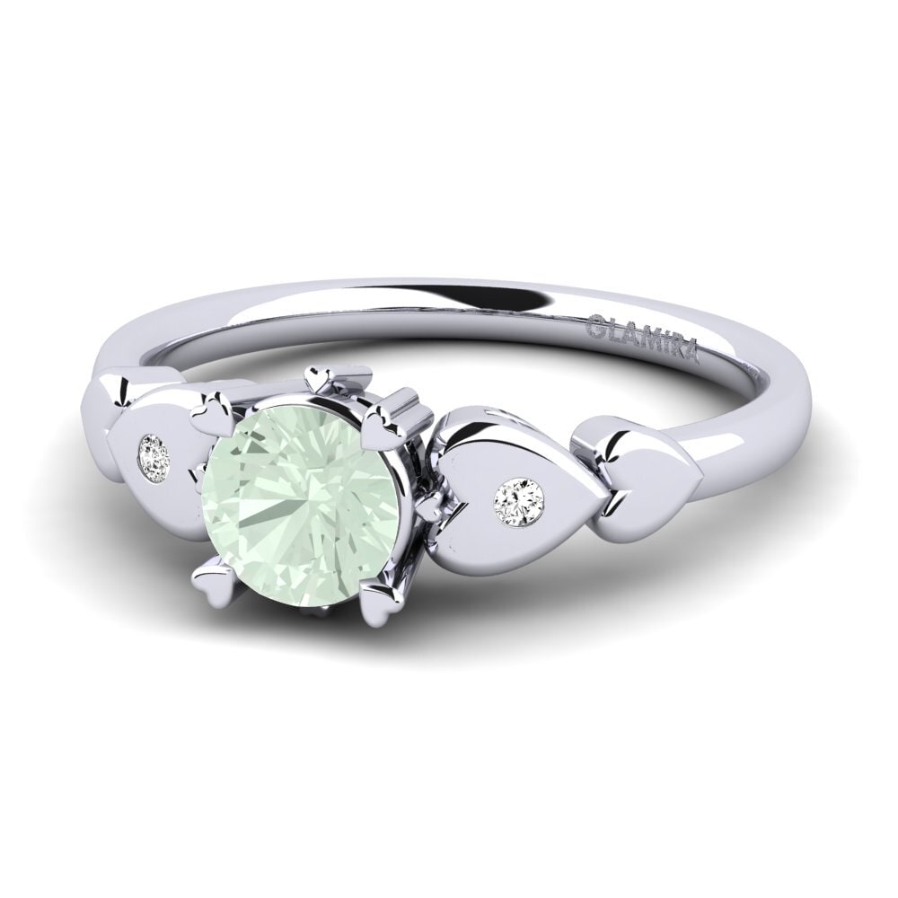 Grüner Amethyst Verlobungsring Camponilla
