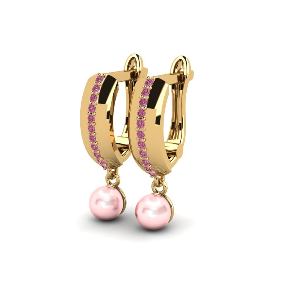 Granate Rhodolite Pendiente de mujer Canap