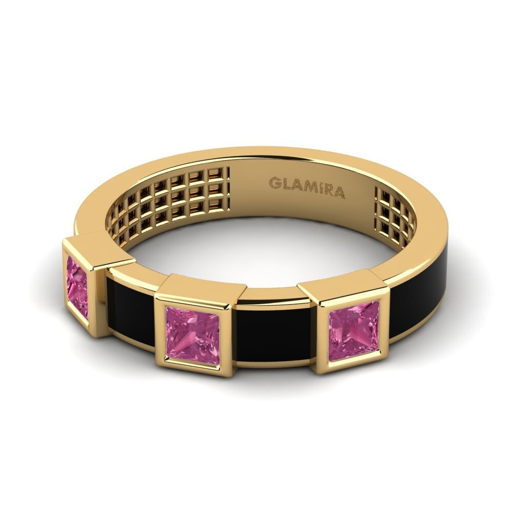 Princesa Turmalina rosa Anillo Canardo