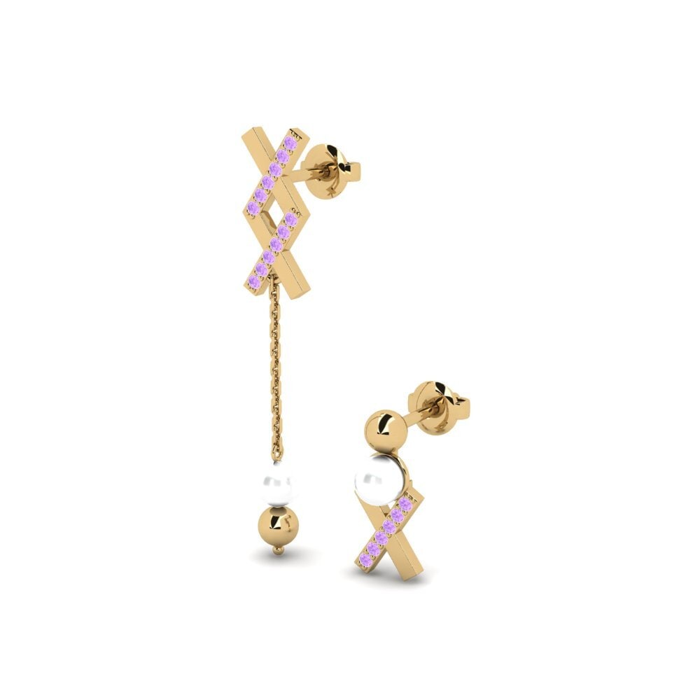 Amethyst Damen ohrring Canji