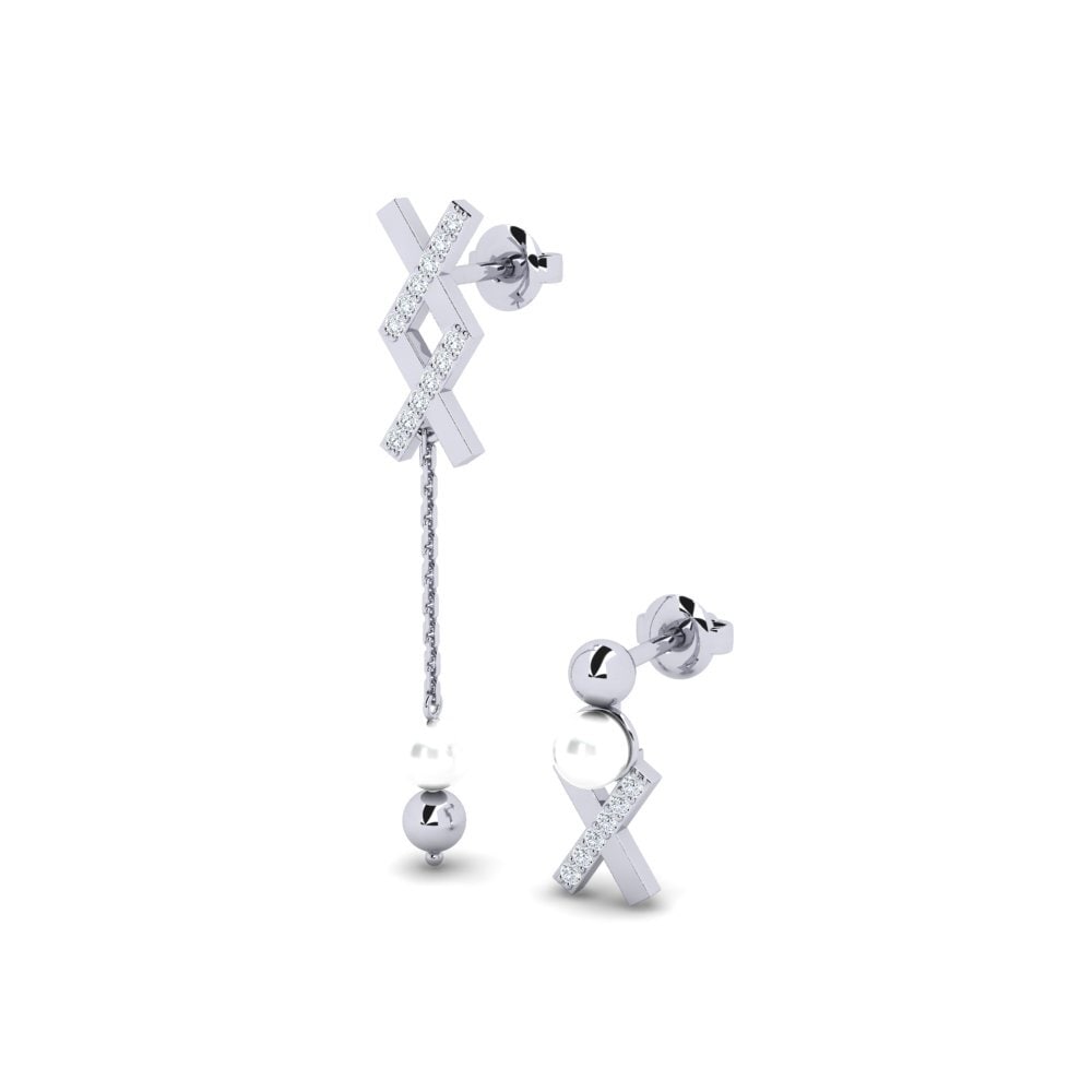 950 Palladium Women's Earring Canji