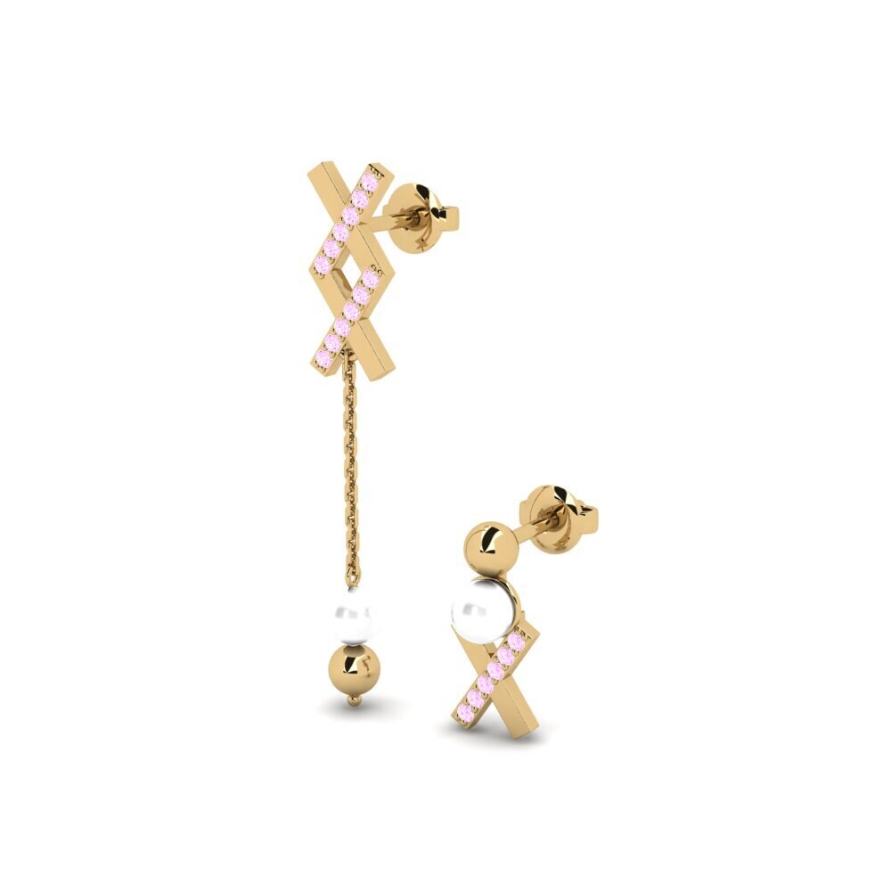 Pink Sapphire Women's Earring Canji