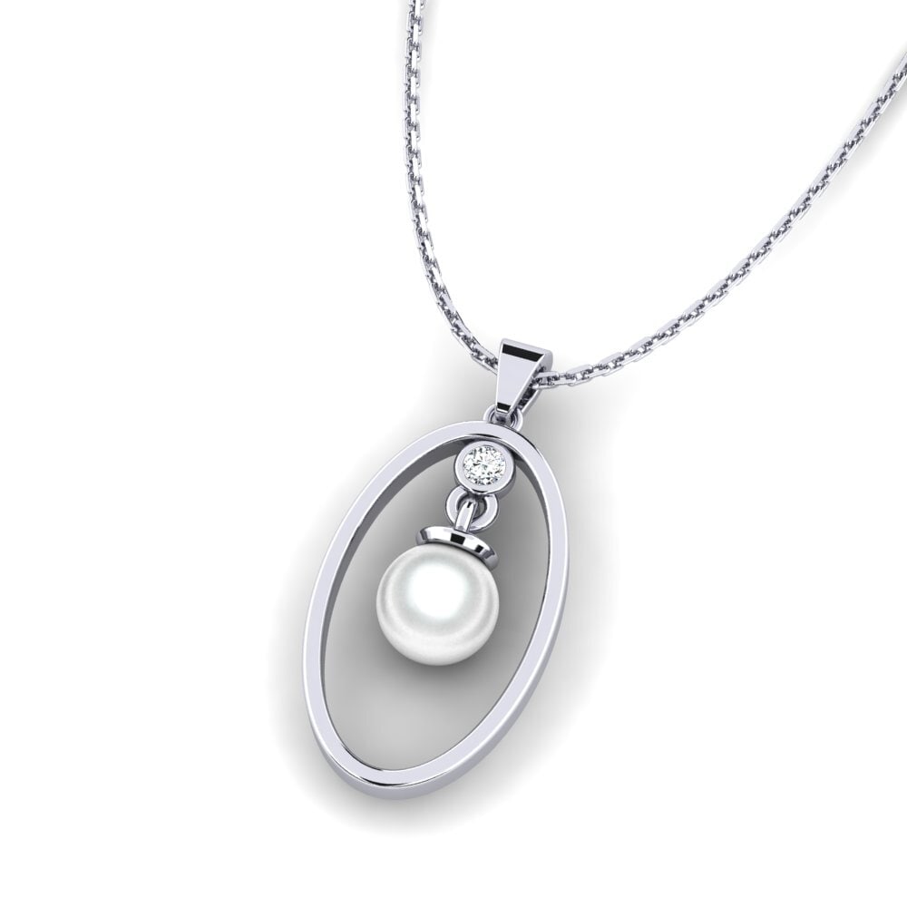 18K White Gold Pendant Cannelletta