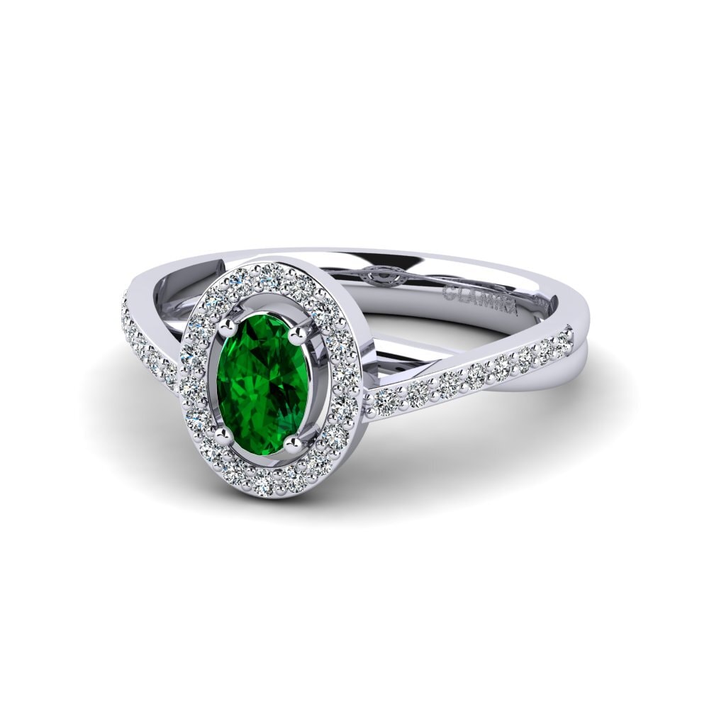 Green Zirconia Women's Ring Caol