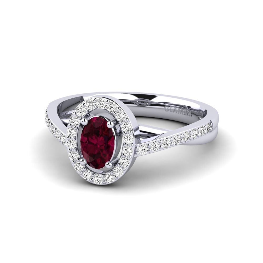 Rhodolite Garnet Women's Ring Caol