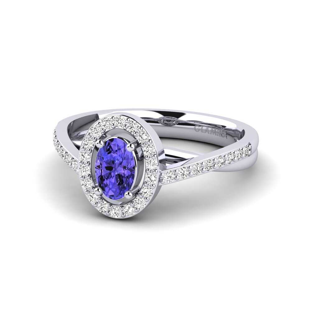 Tanzanita Anillo de Mujer Caol