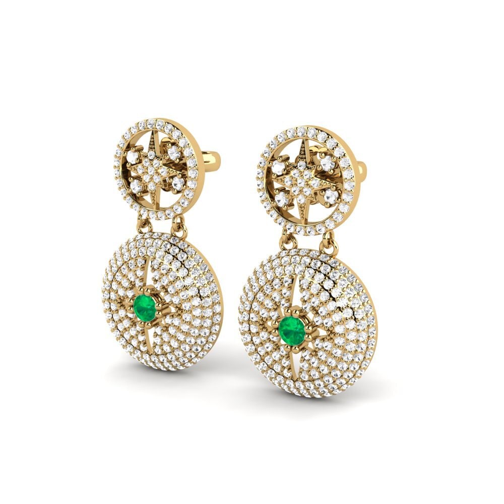 Émeraude Boucle d'oreille femme Capricorni