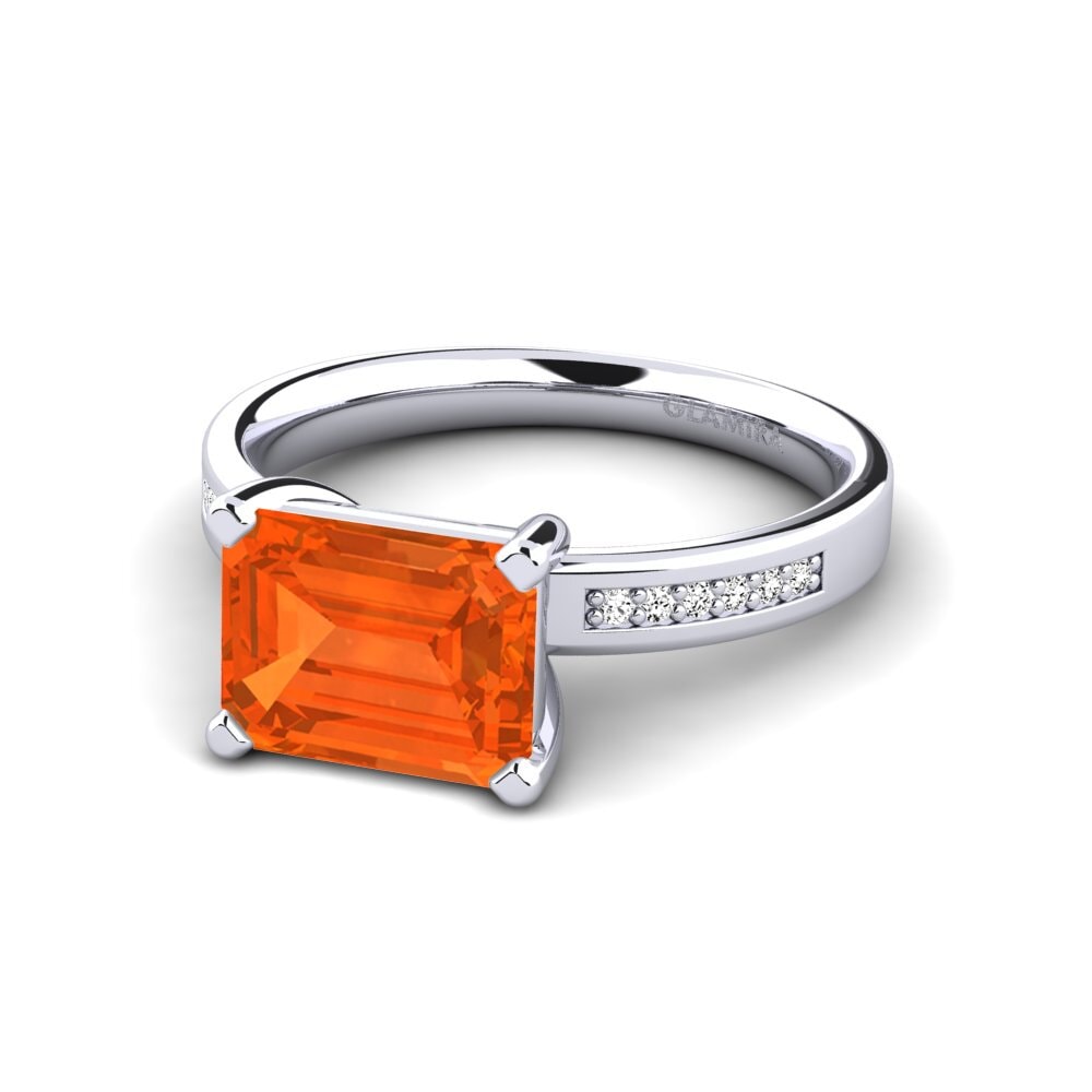 Fire-Opal Engagement Ring Carabell
