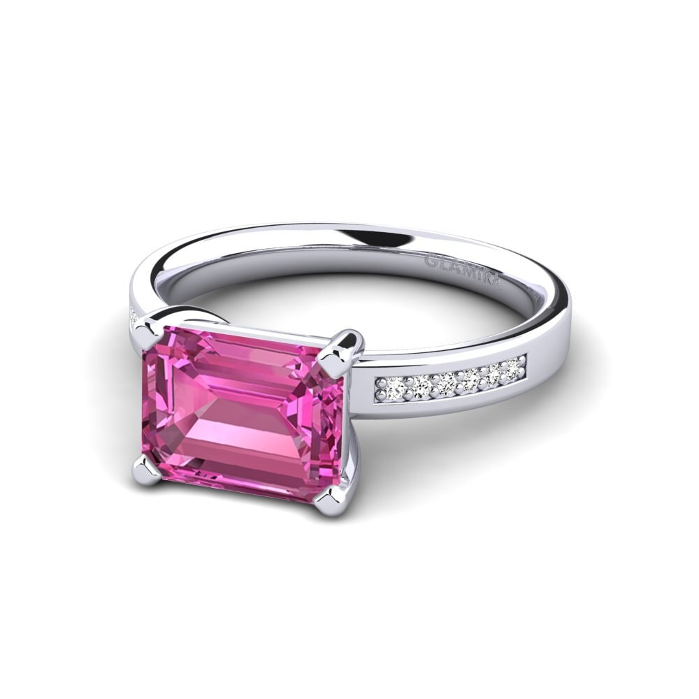 Pink Topaz Engagement Ring Carabell