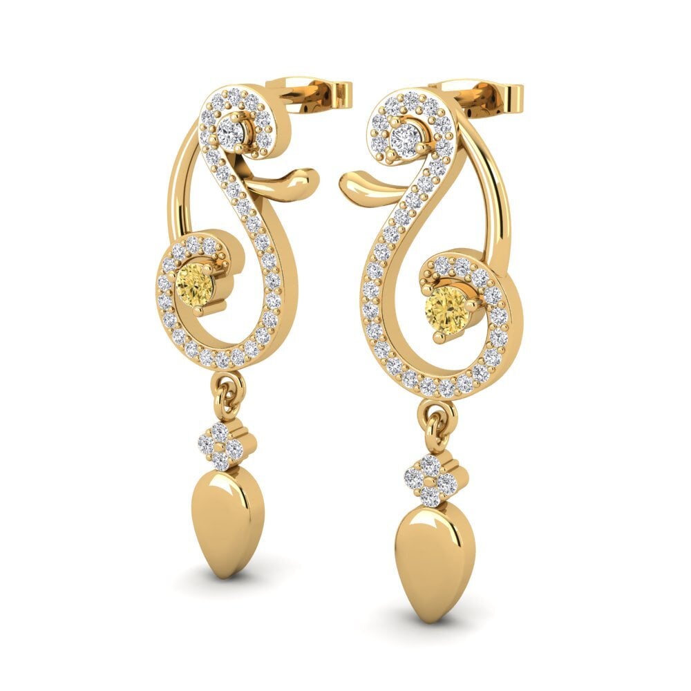 Yellow Diamond Women's Earring Carcee