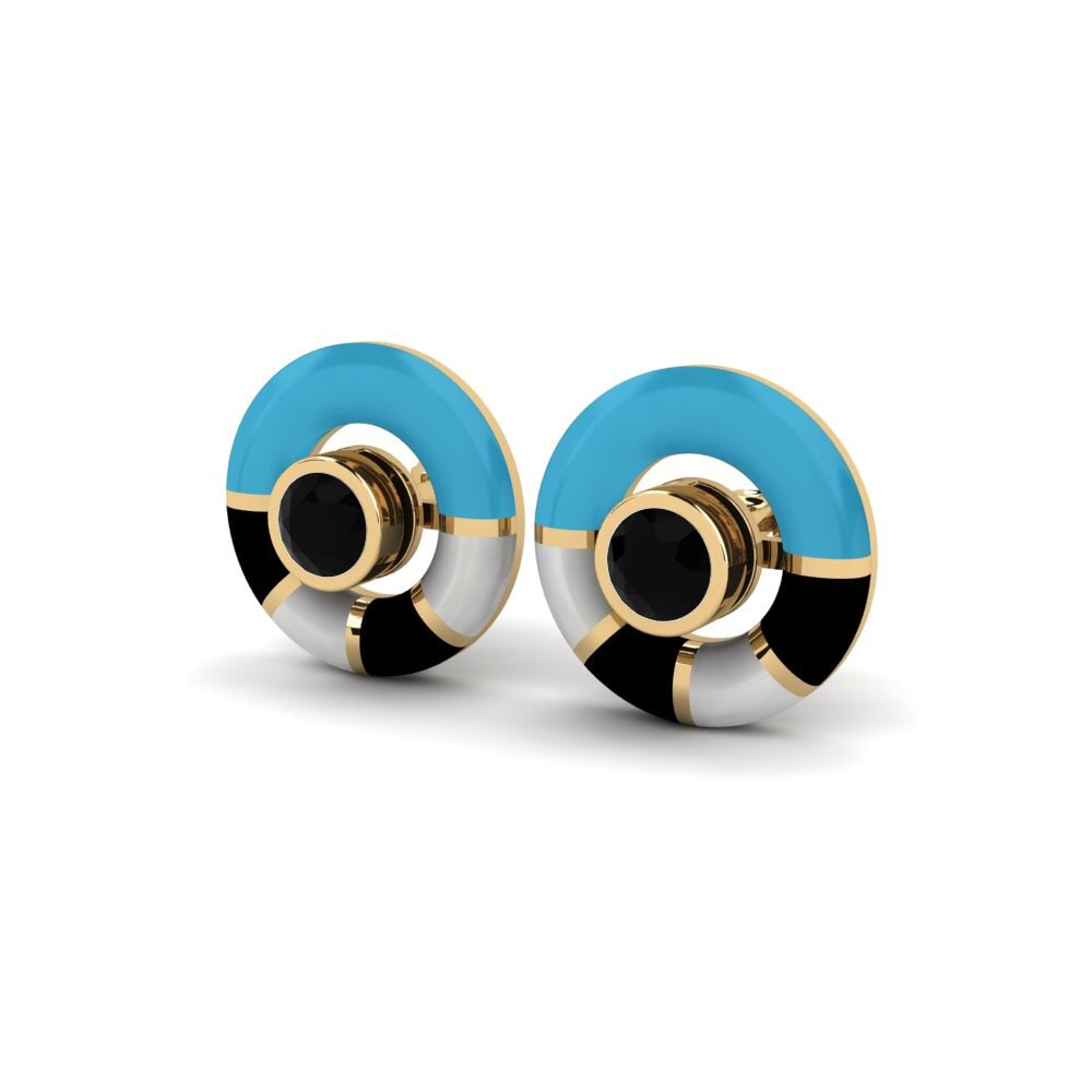 Ônix Negro Brincos Feminino Carcule