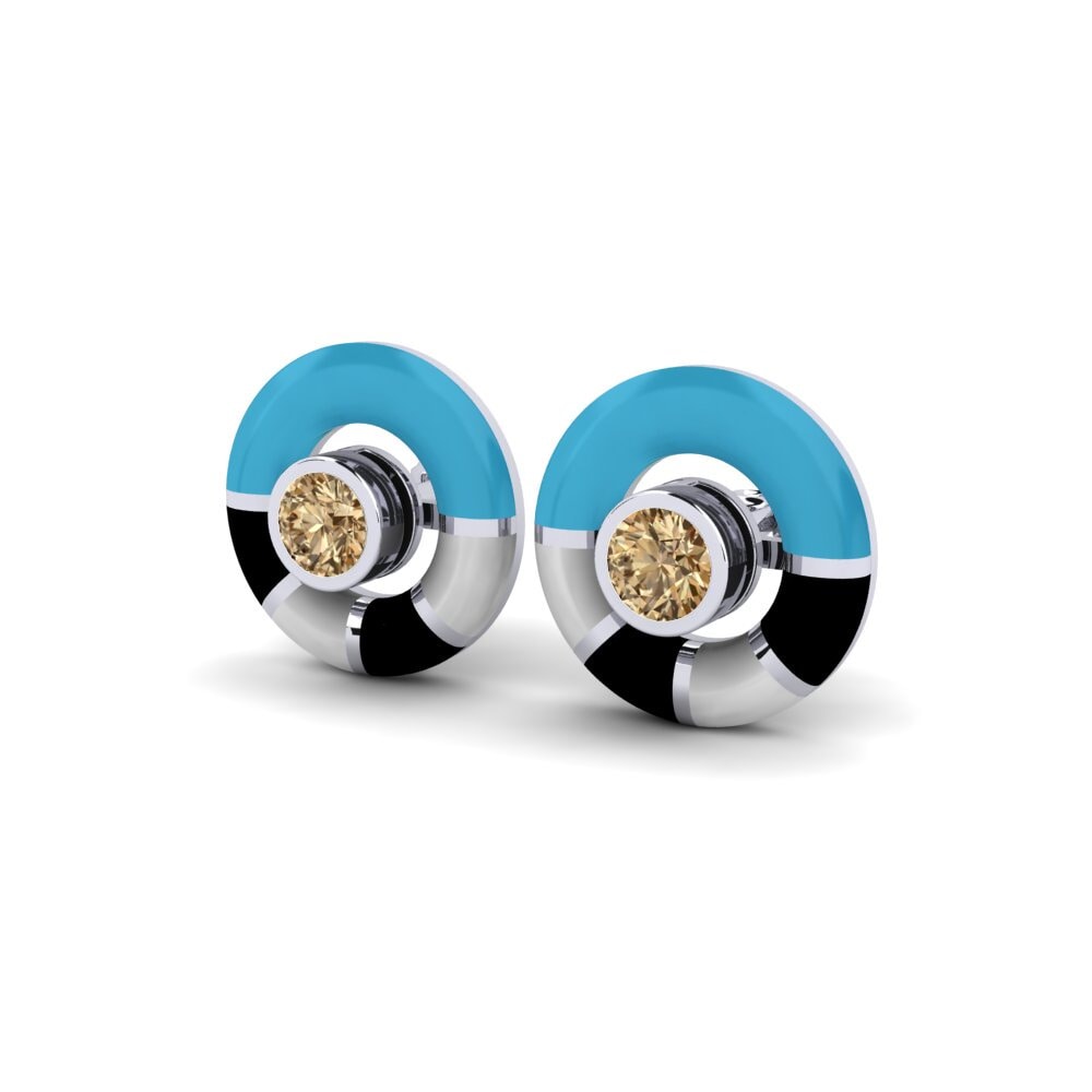 Brown Diamond Women's Earring Carcule