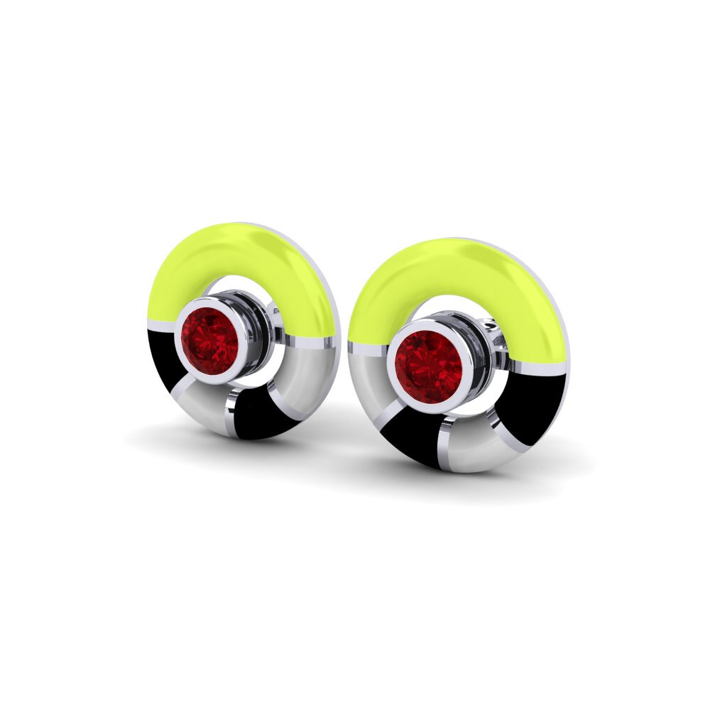 Red Zirconia Women's Earring Carcule